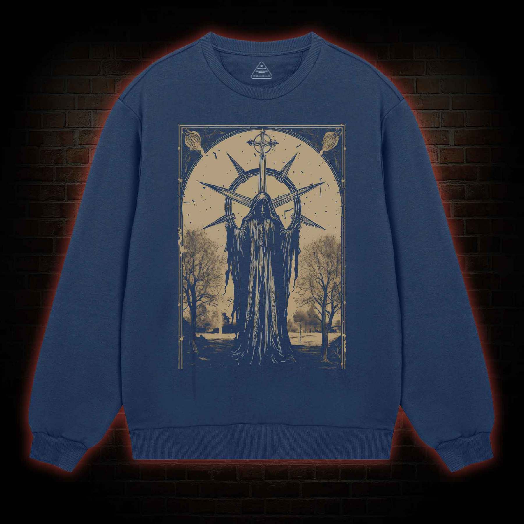 Death in Cloak Tarot Card Sweatshirt