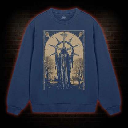 Death in Cloak Tarot Card Sweatshirt