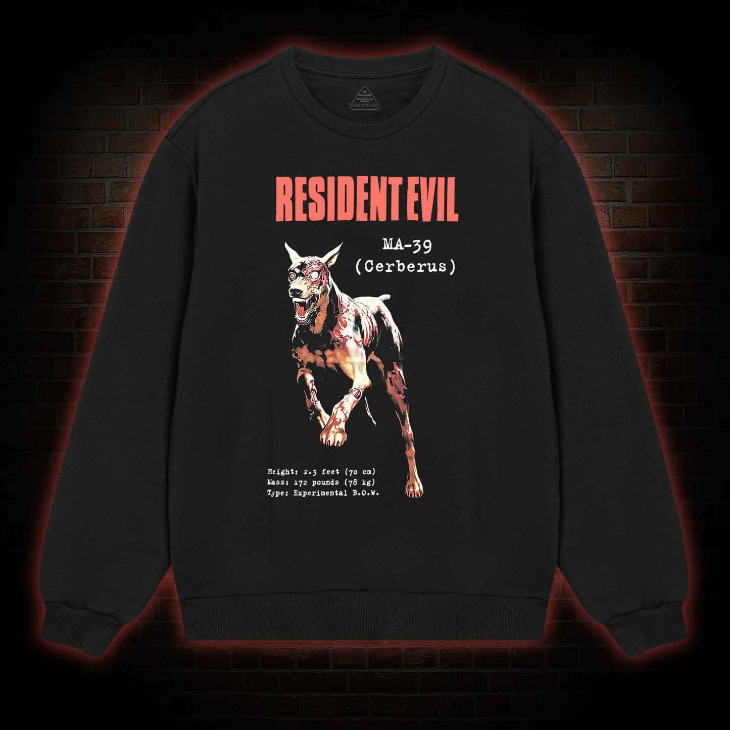 Zombie Dog Sweatshirt with Dark Style