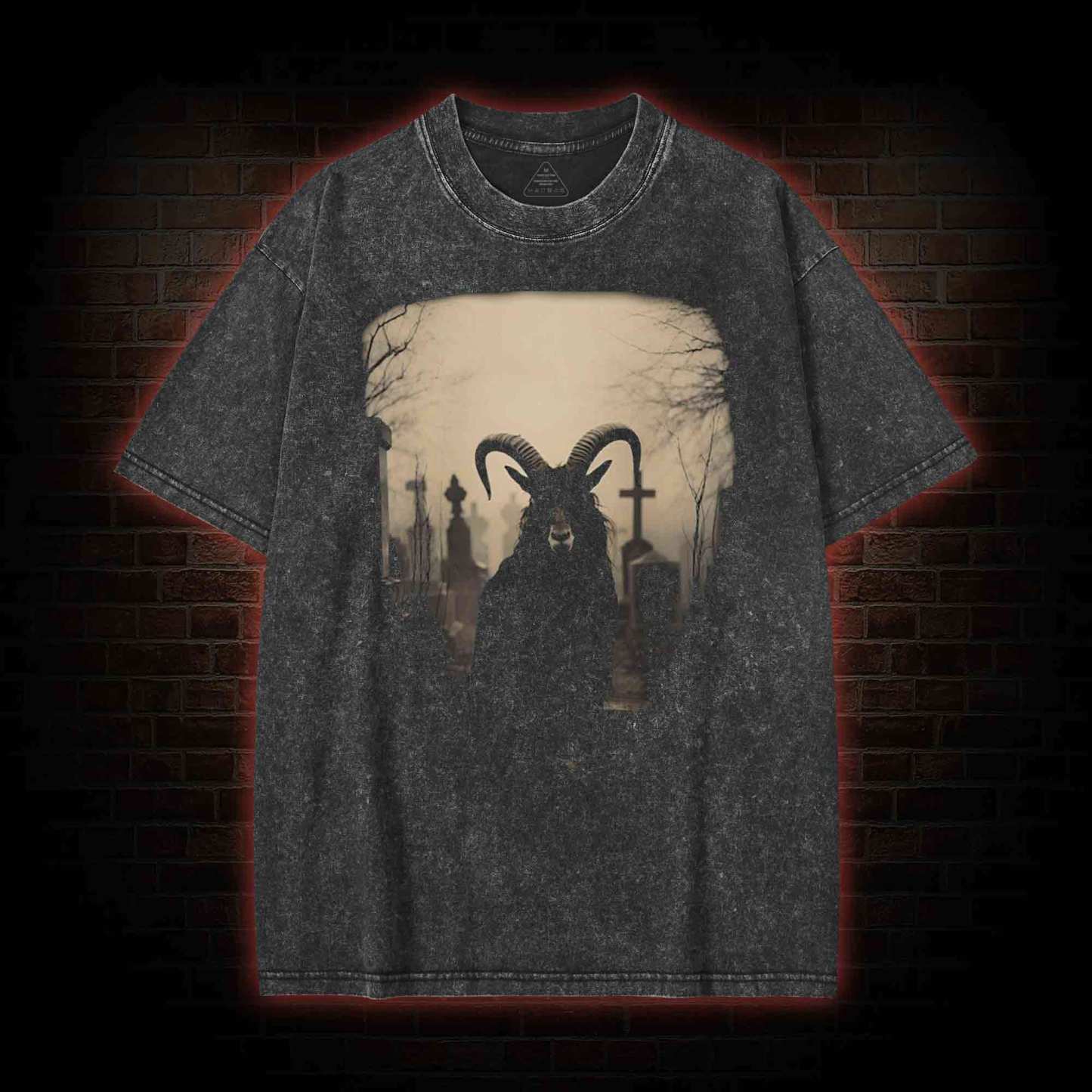 Sabbatic Goat Washed T-shirt with Dark Style