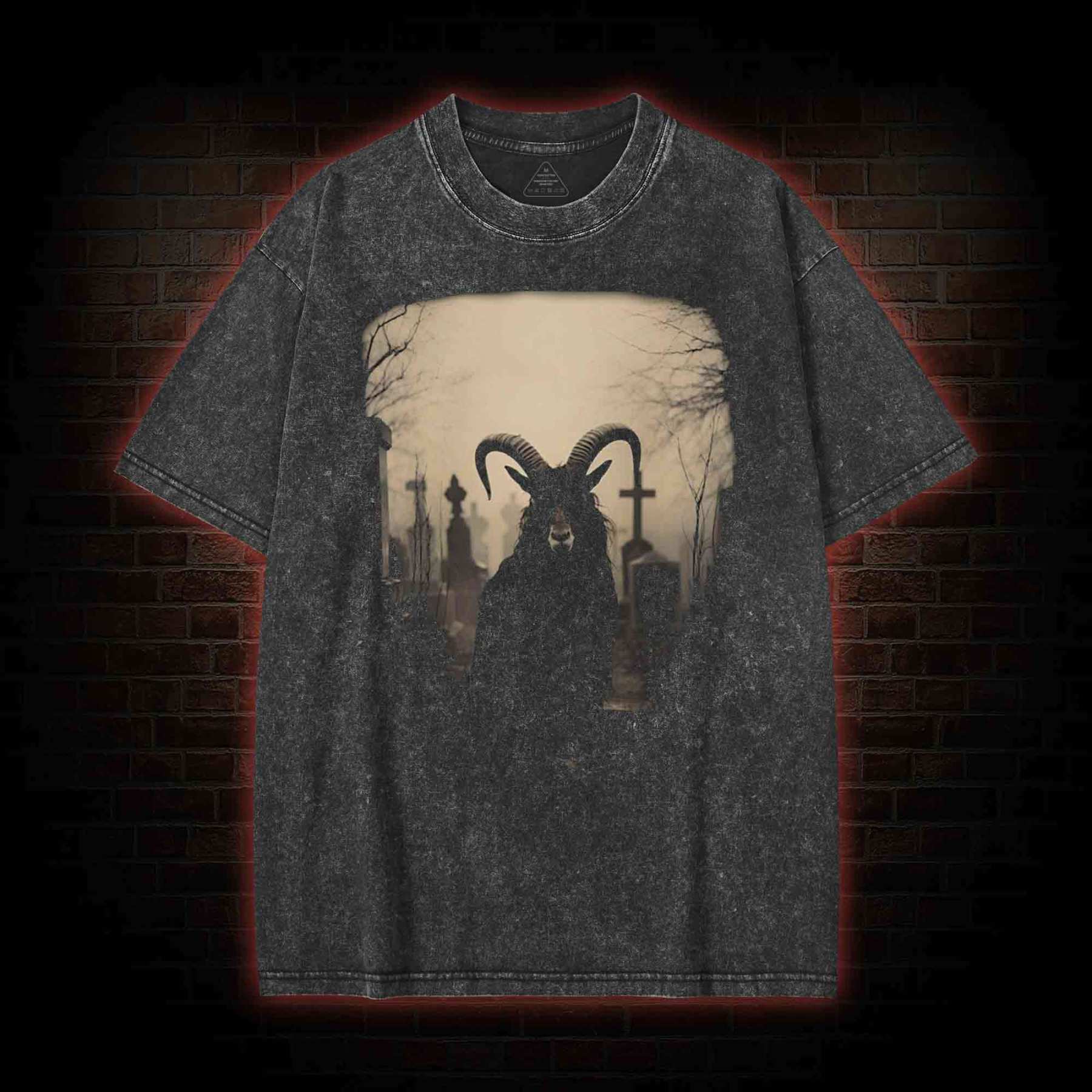 Sabbatic Goat Washed T-shirt with Dark Style