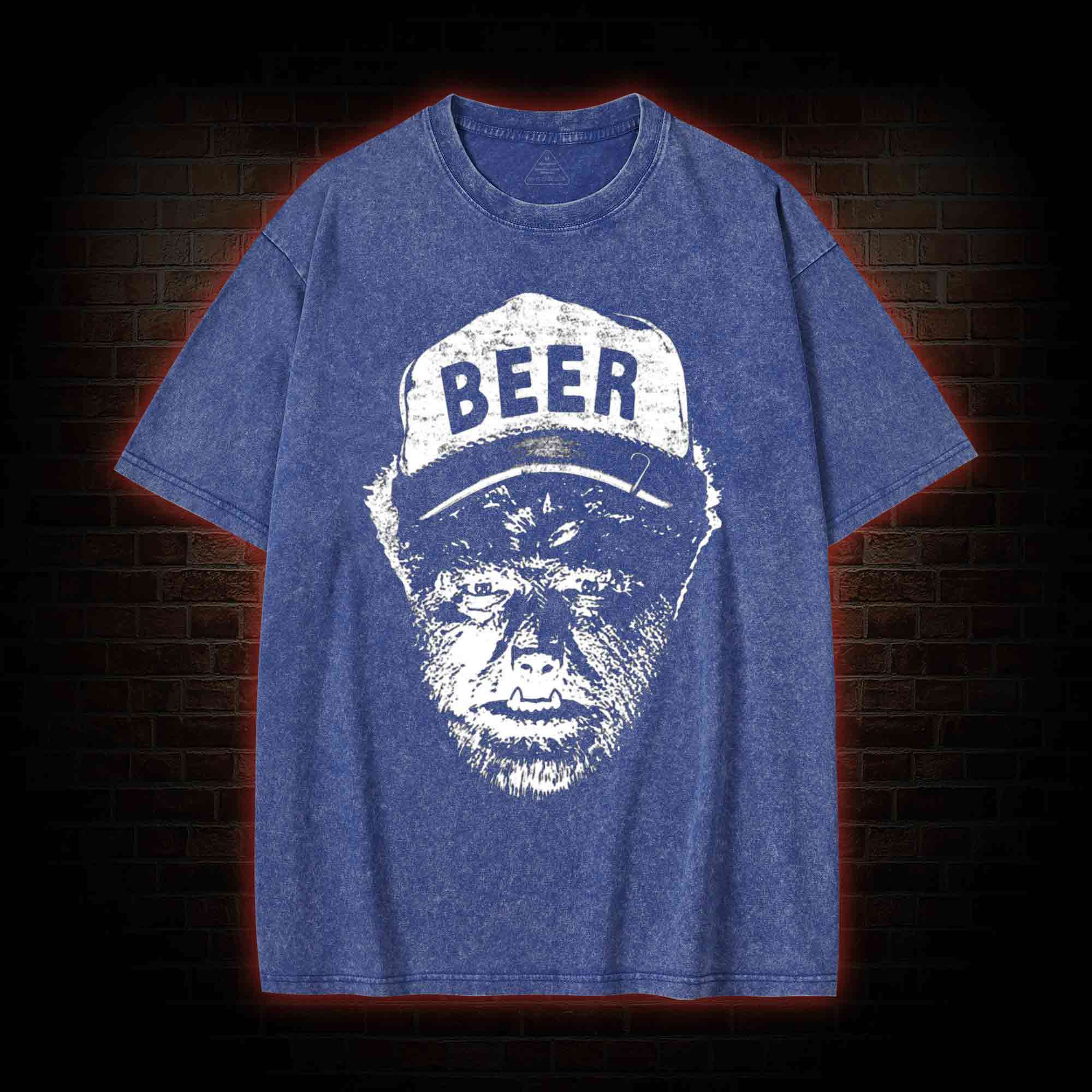 Beer Wolfman Washed T-shirt