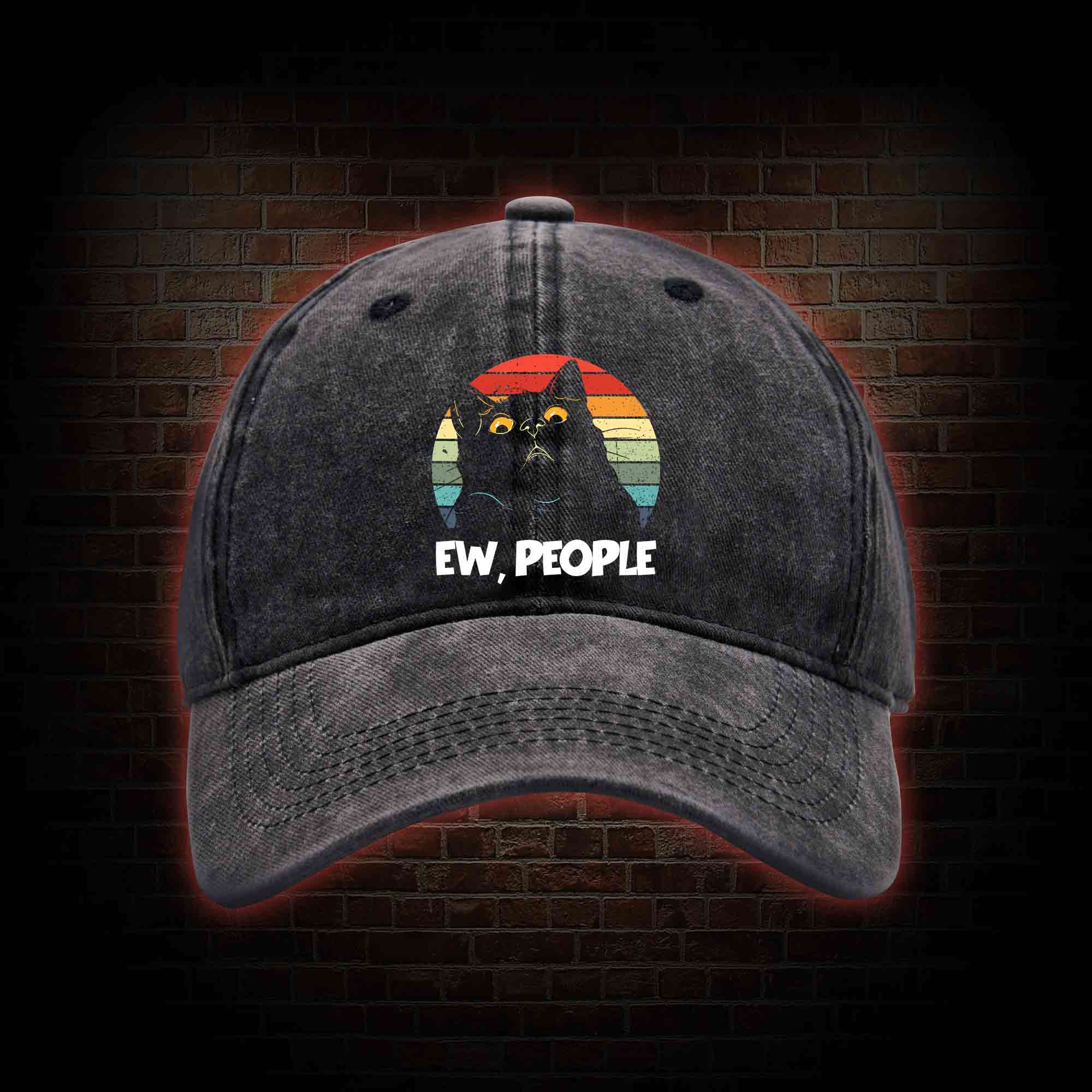 Ew People Washed Vintage Baseball Cap