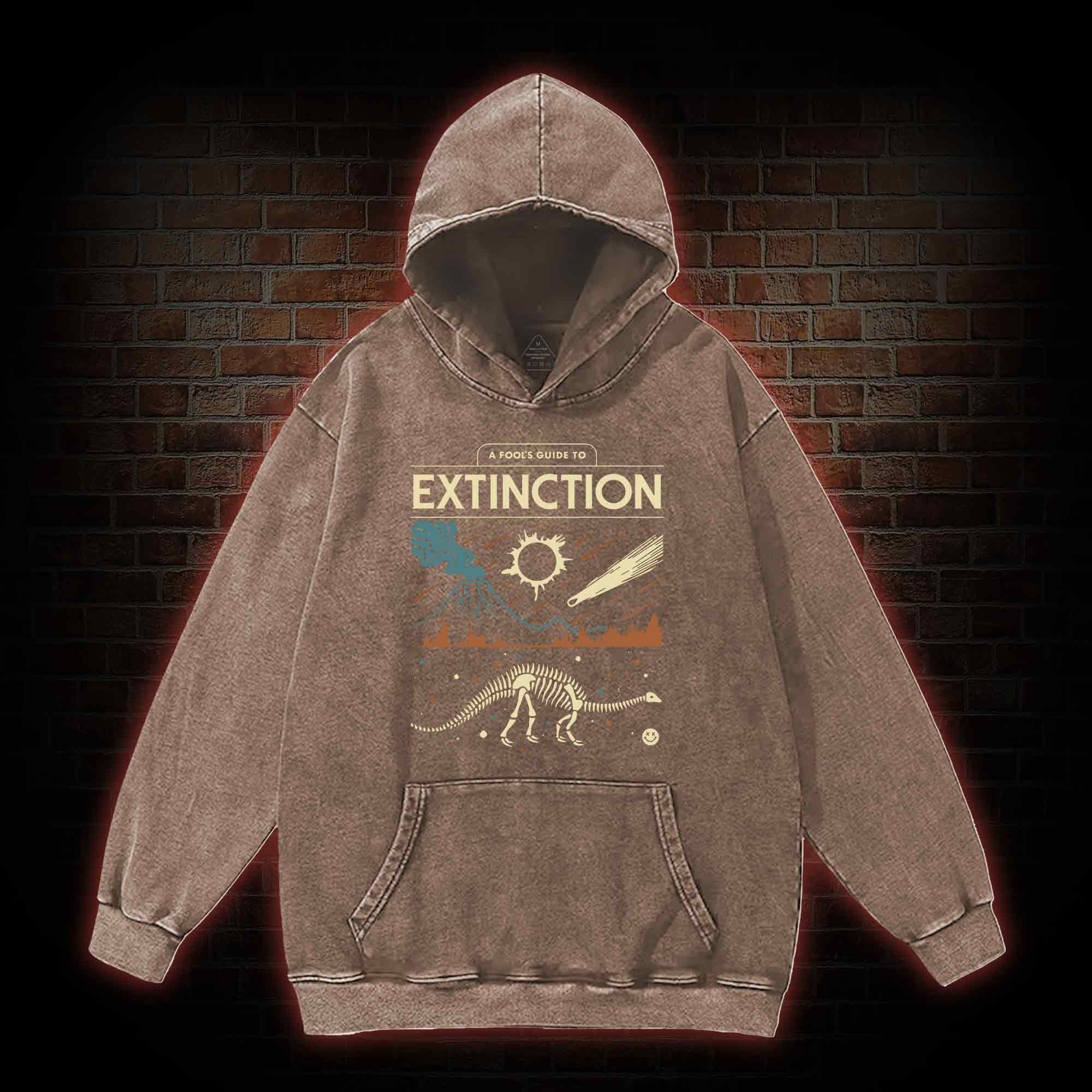 A Fool's Guide To Extinction Washed Hoodie
