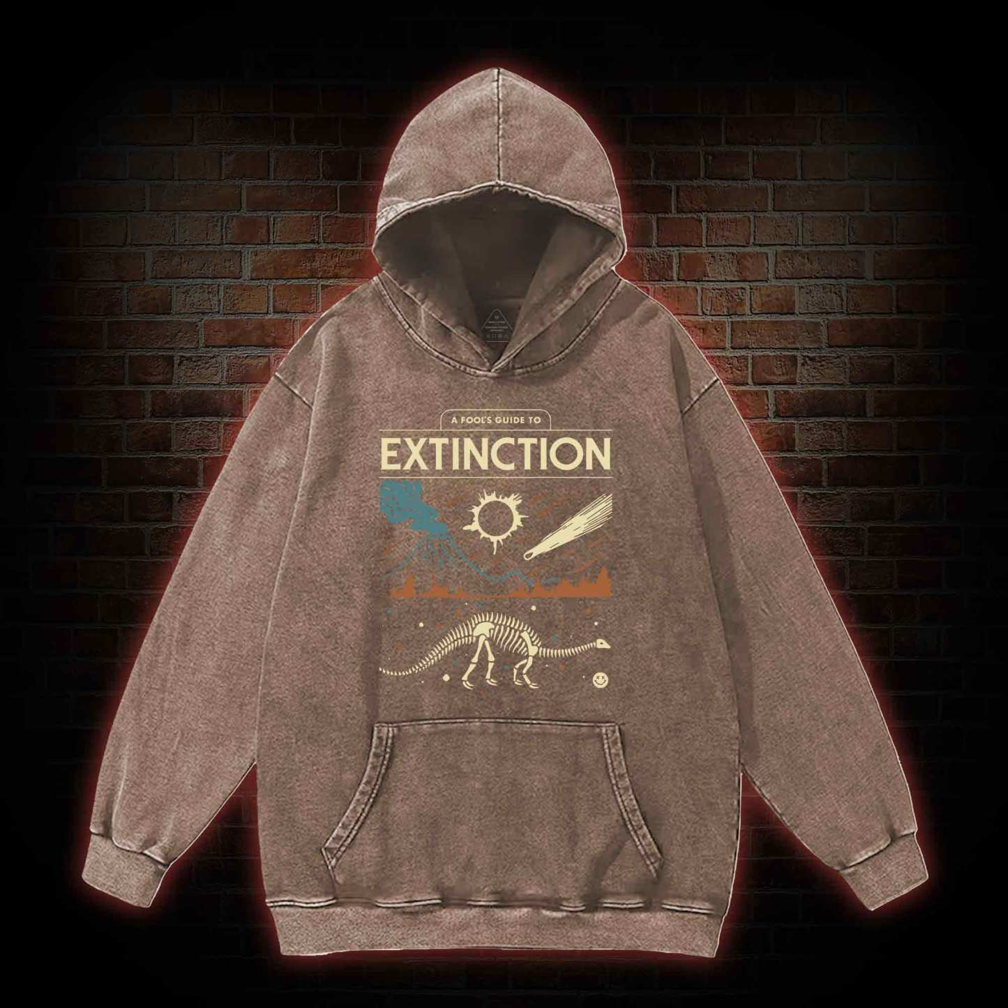A Fool's Guide To Extinction Washed Hoodie