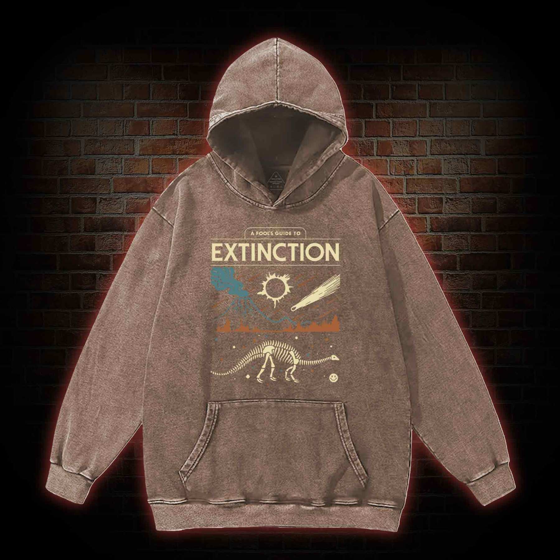 A Fool's Guide To Extinction Washed Hoodie
