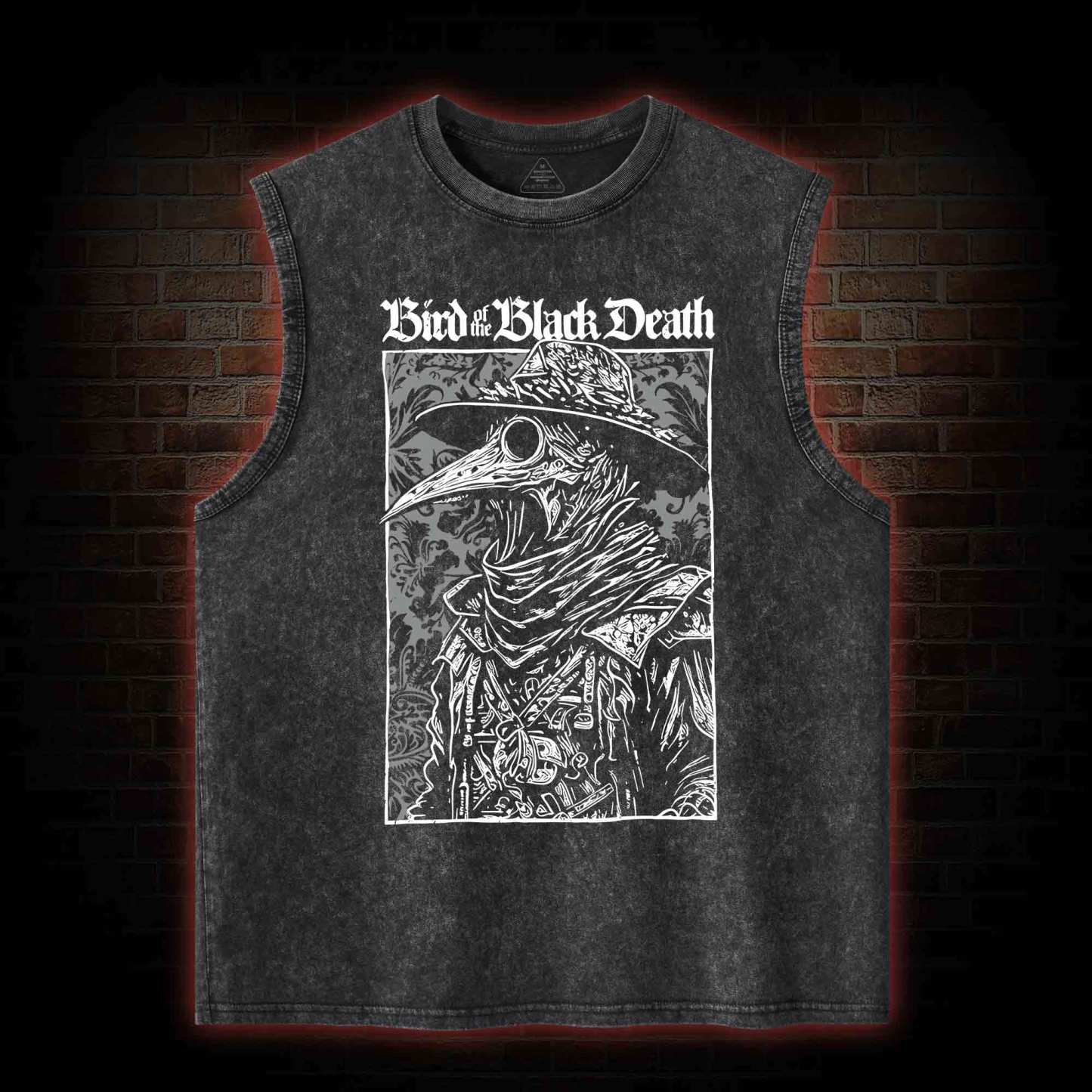 Bird of The Black Death Washed Tank Top