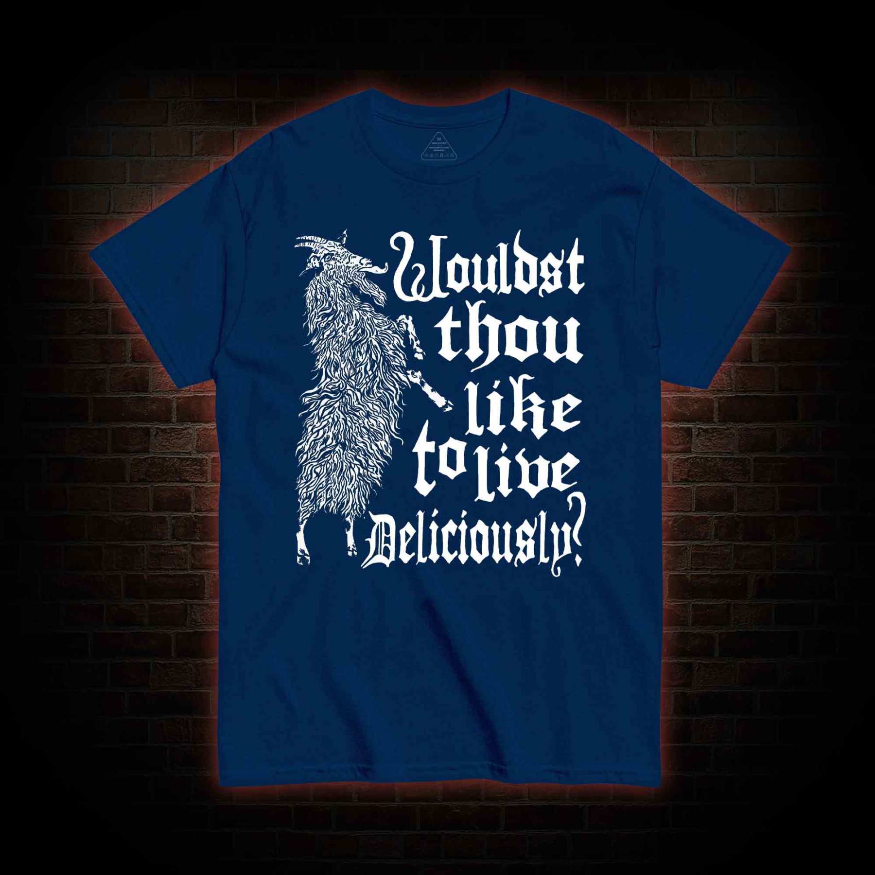 Live Deliciously Black Phillip T-shirt