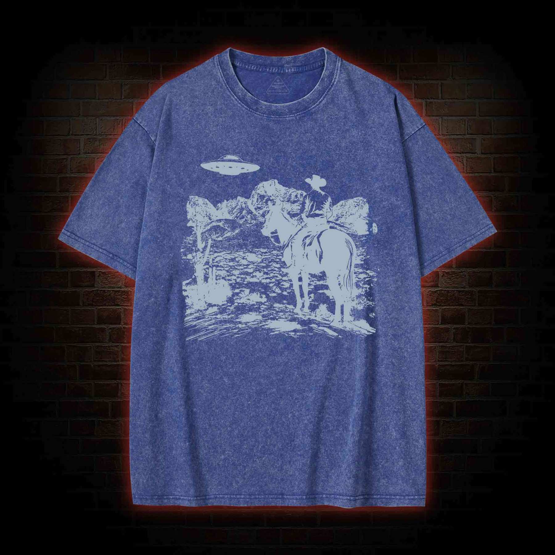 UFO Cowboy Washed T-shirt