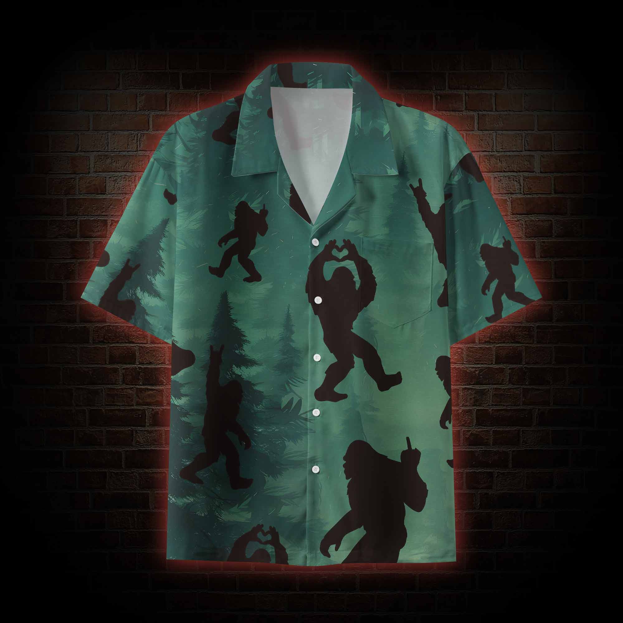 Bigfoot Hawaiian Shirt