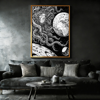 Azathoth Framed Canvas Print