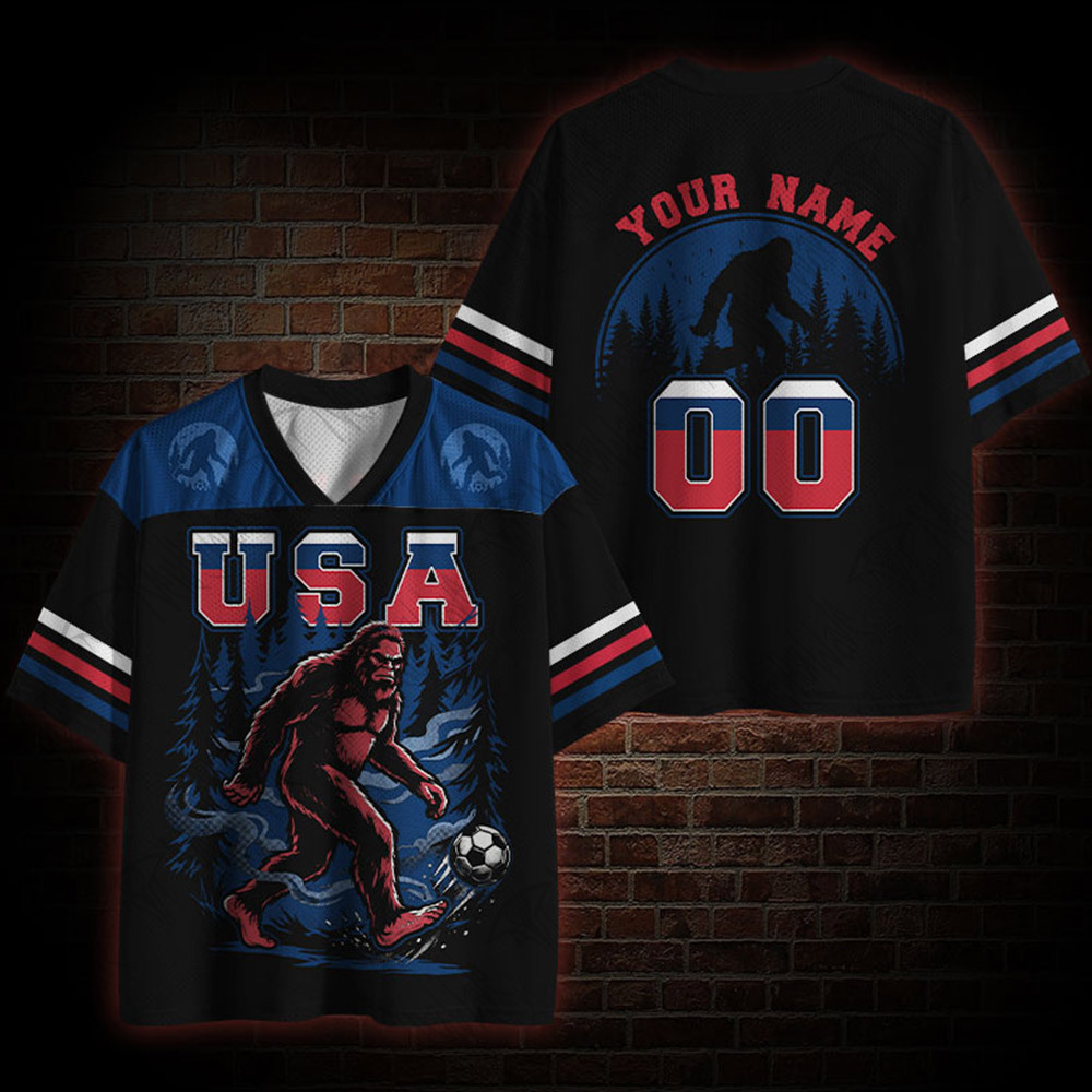 Personalized USA Bigfoot Mesh Jersey