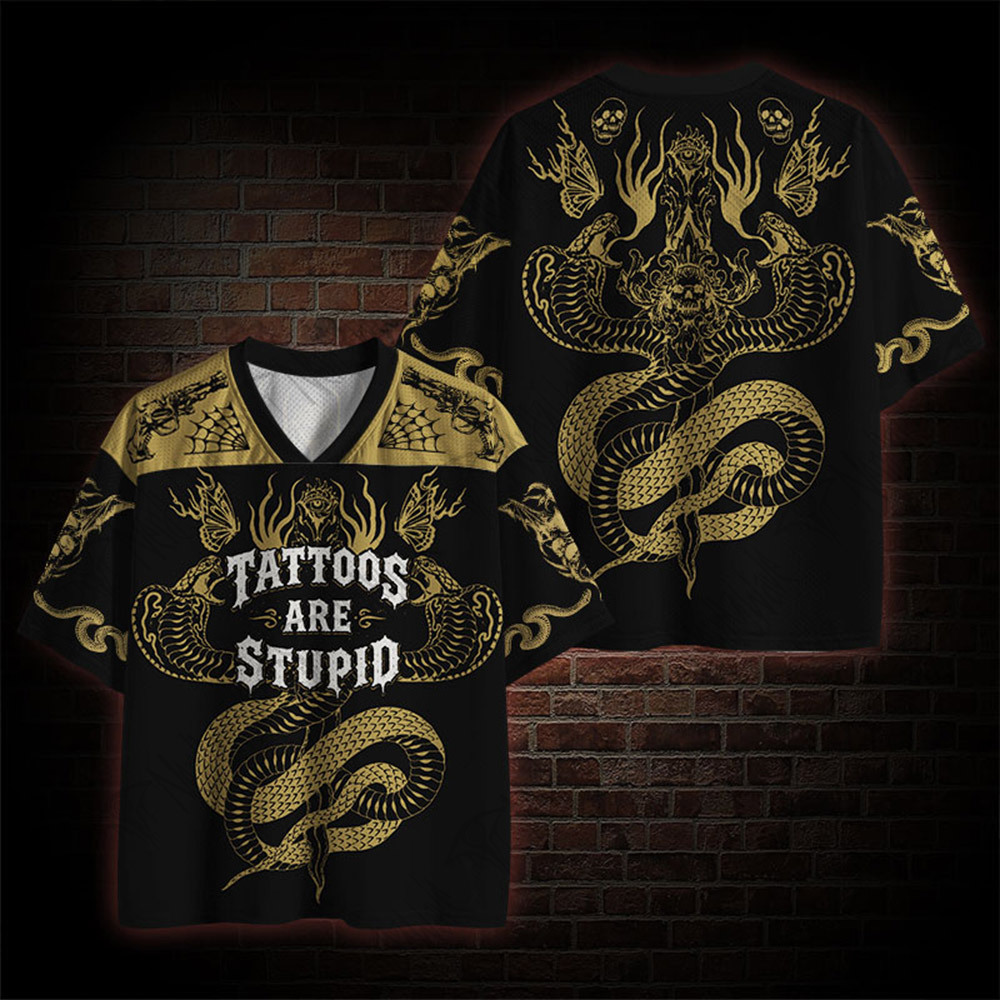 Tattoo Art Stupid Mesh Jersey