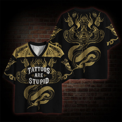 Tattoo Art Stupid Mesh Jersey