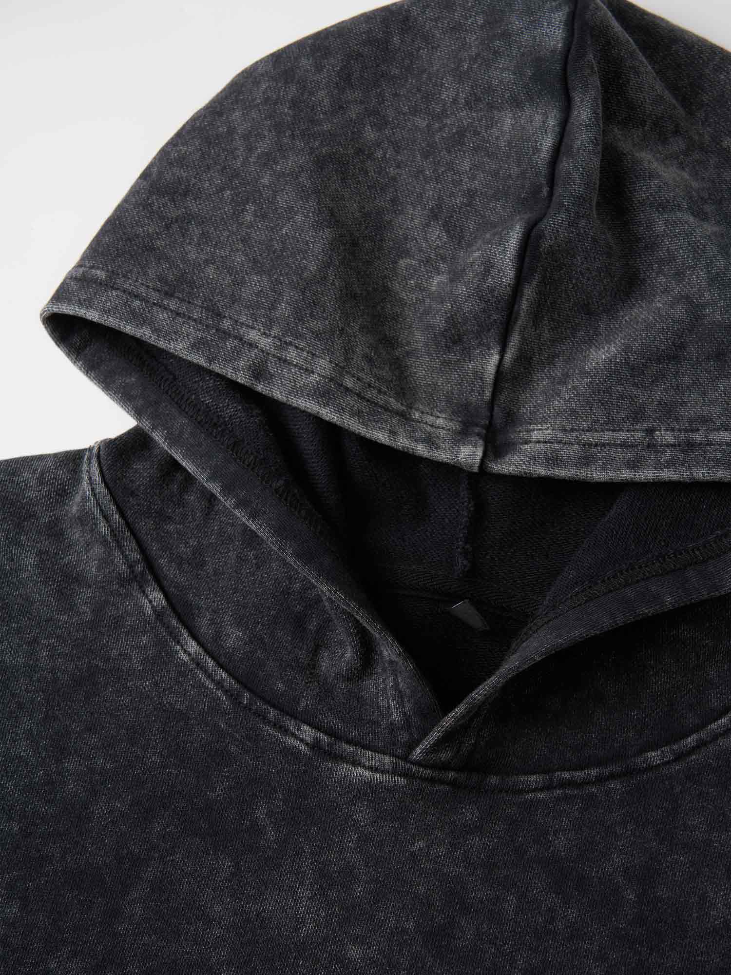F-caw-f Funny Washed Cropped Hoodie