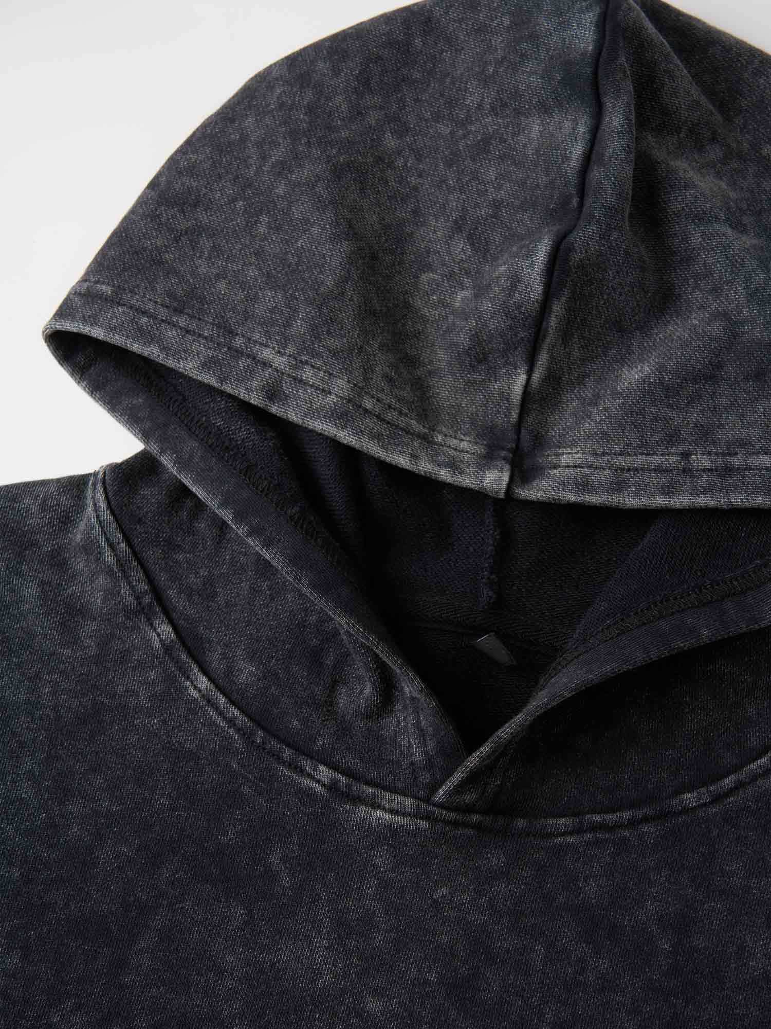 F-caw-f Funny Washed Cropped Hoodie