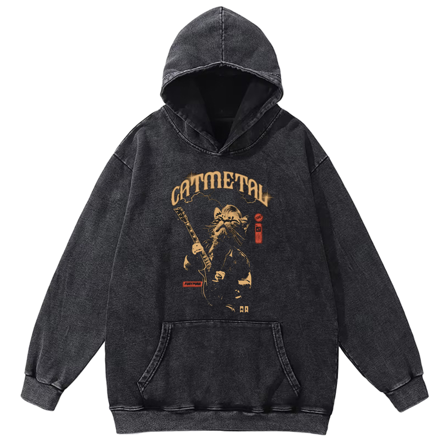 Catmetal Washed Hoodie