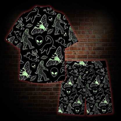 Cryptid Night Lightweight Hawaiian Shirt