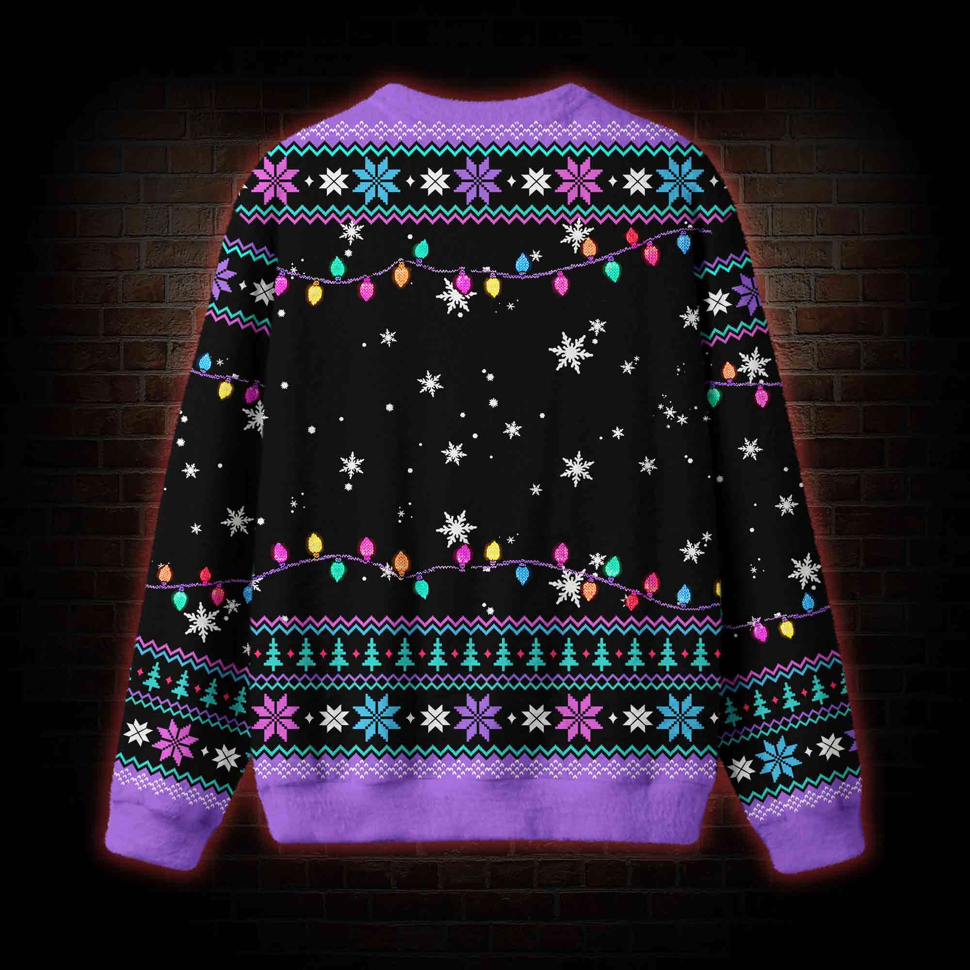 Cosmic Bat Christmas Ugly Sweatshirts