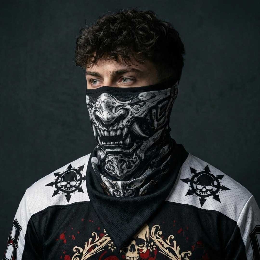 Oni Mask Mesh Neck Gaiter