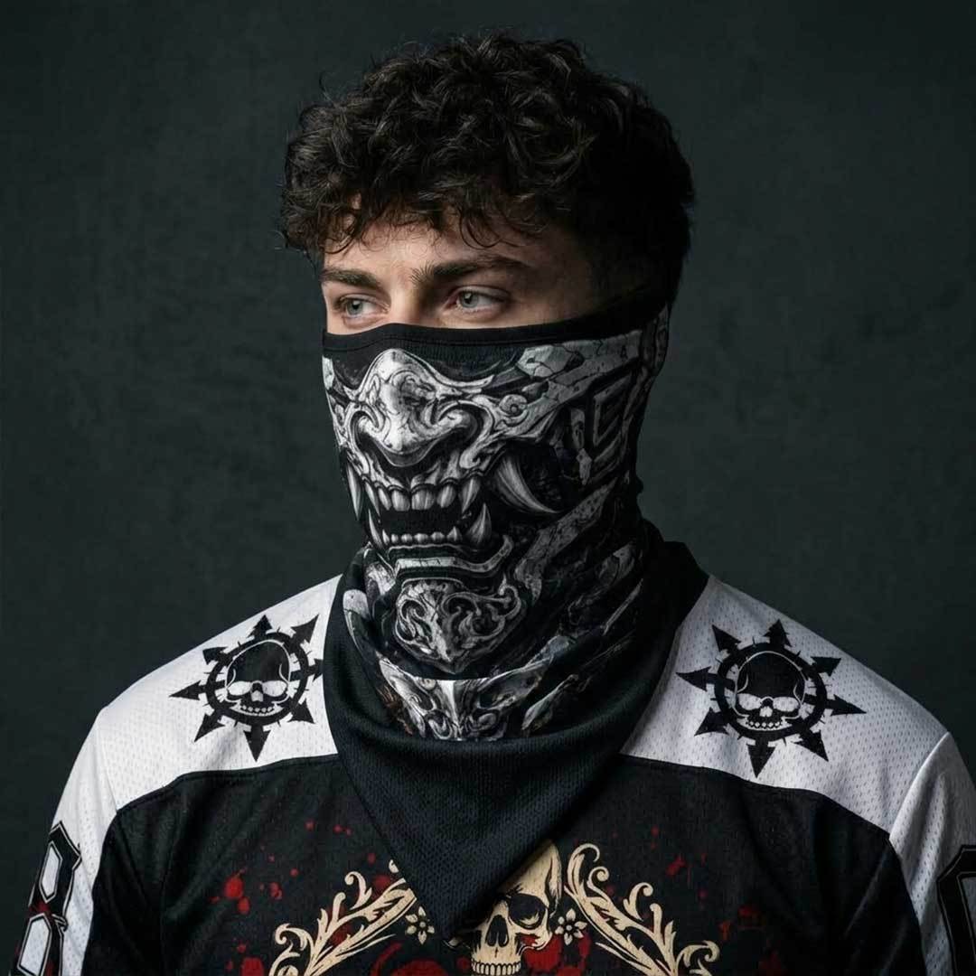 Oni Mask Mesh Neck Gaiter