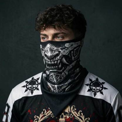 Oni Mask Mesh Neck Gaiter