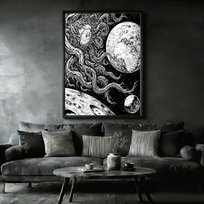 Azathoth Framed Canvas Print
