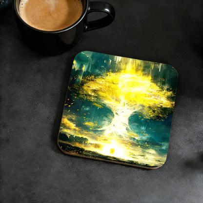 Grace of Gold Cork Coasters