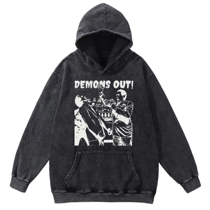 Demons Out! Washed Hoodie