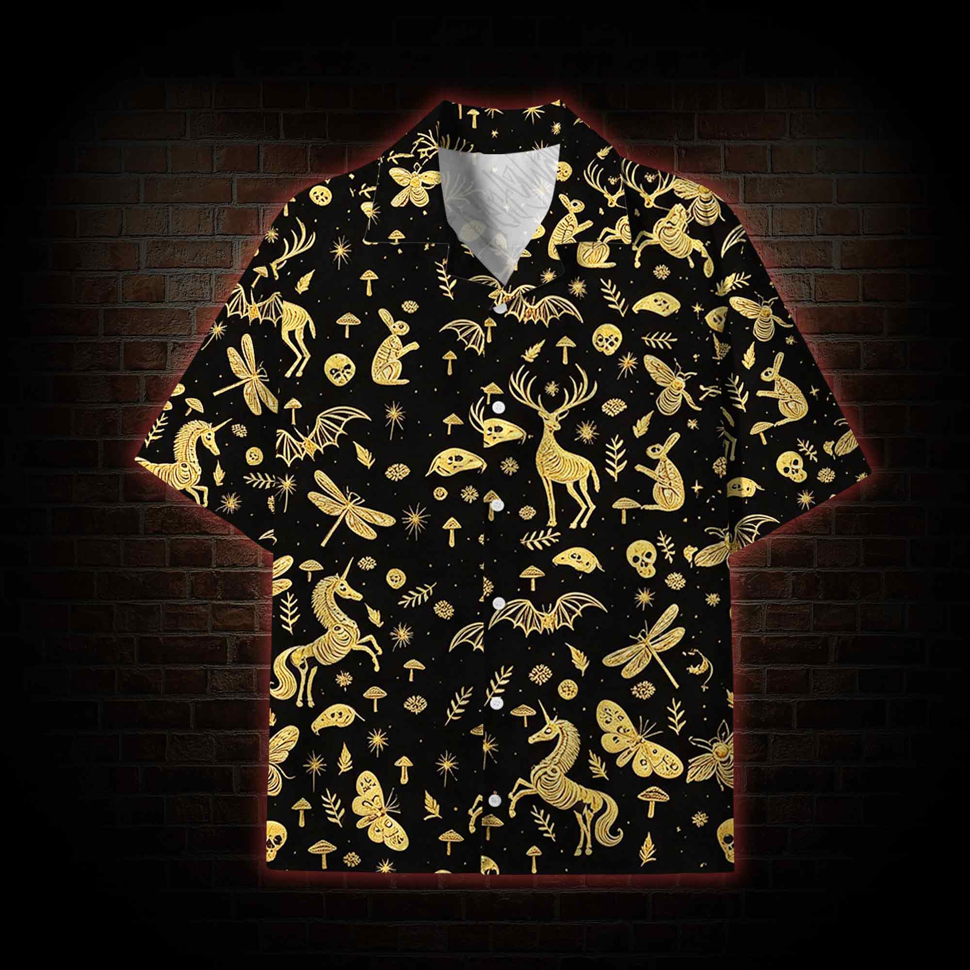 Golden Necropolis Lightweight Hawaiian Shirt