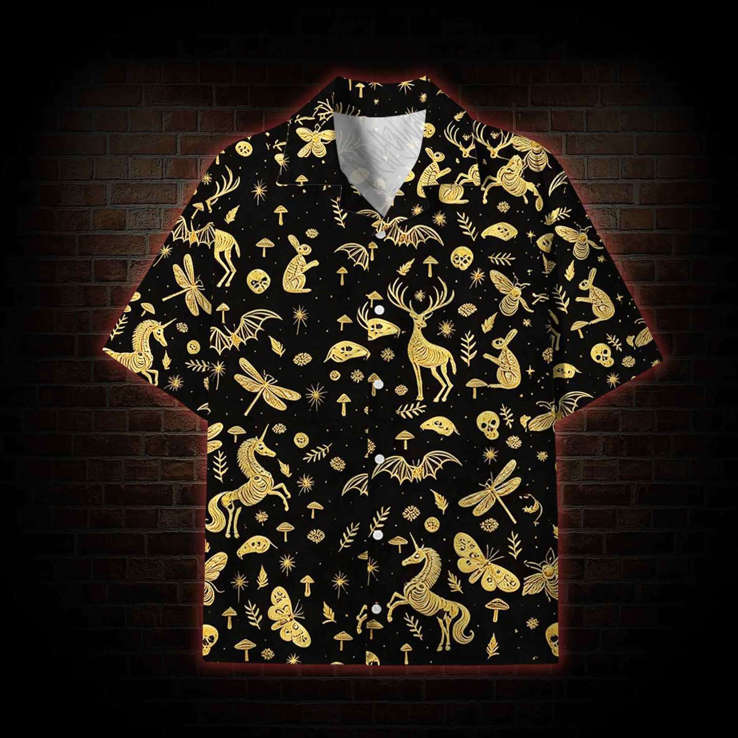 Golden Necropolis Lightweight Hawaiian Shirt