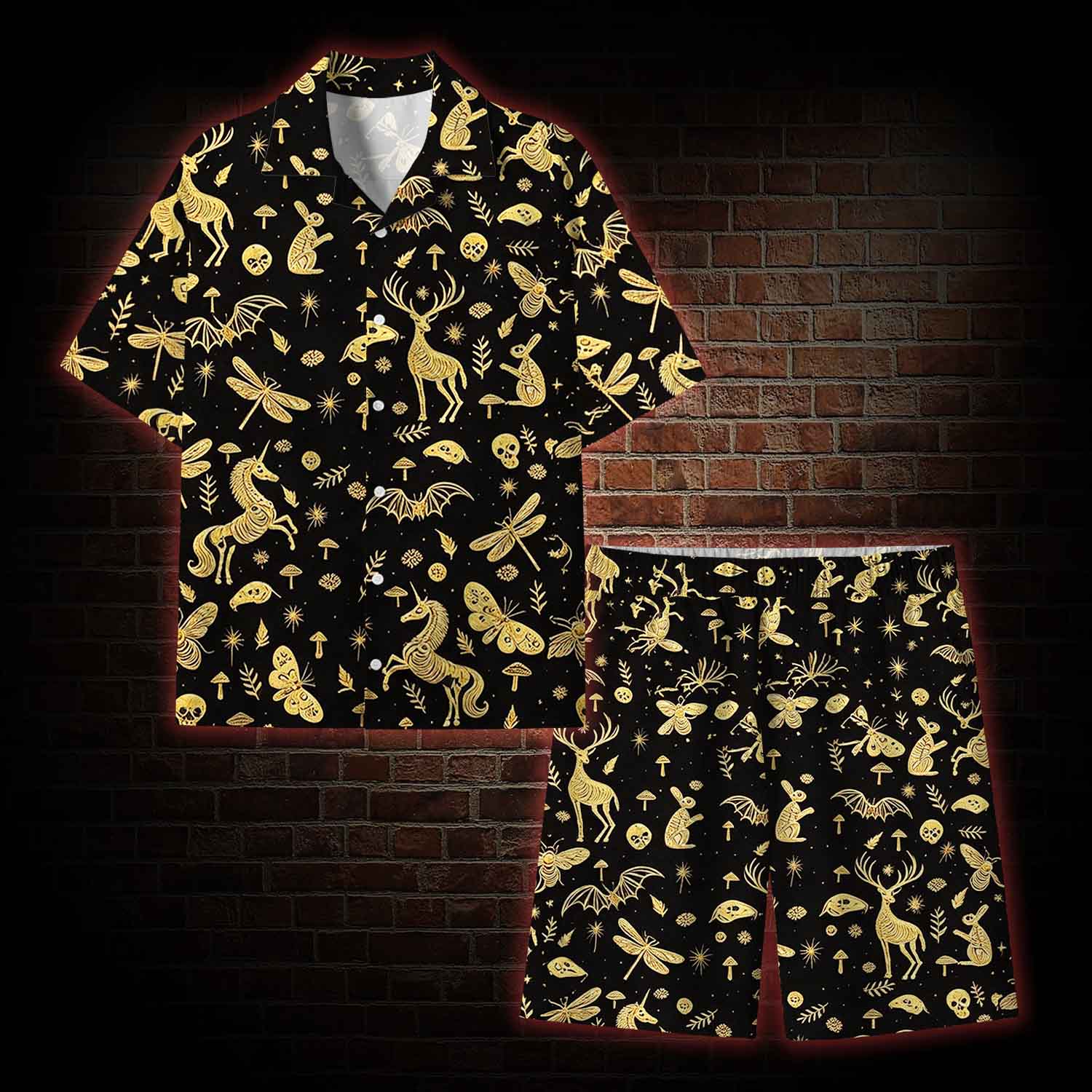 Golden Necropolis Lightweight Hawaiian Shirt