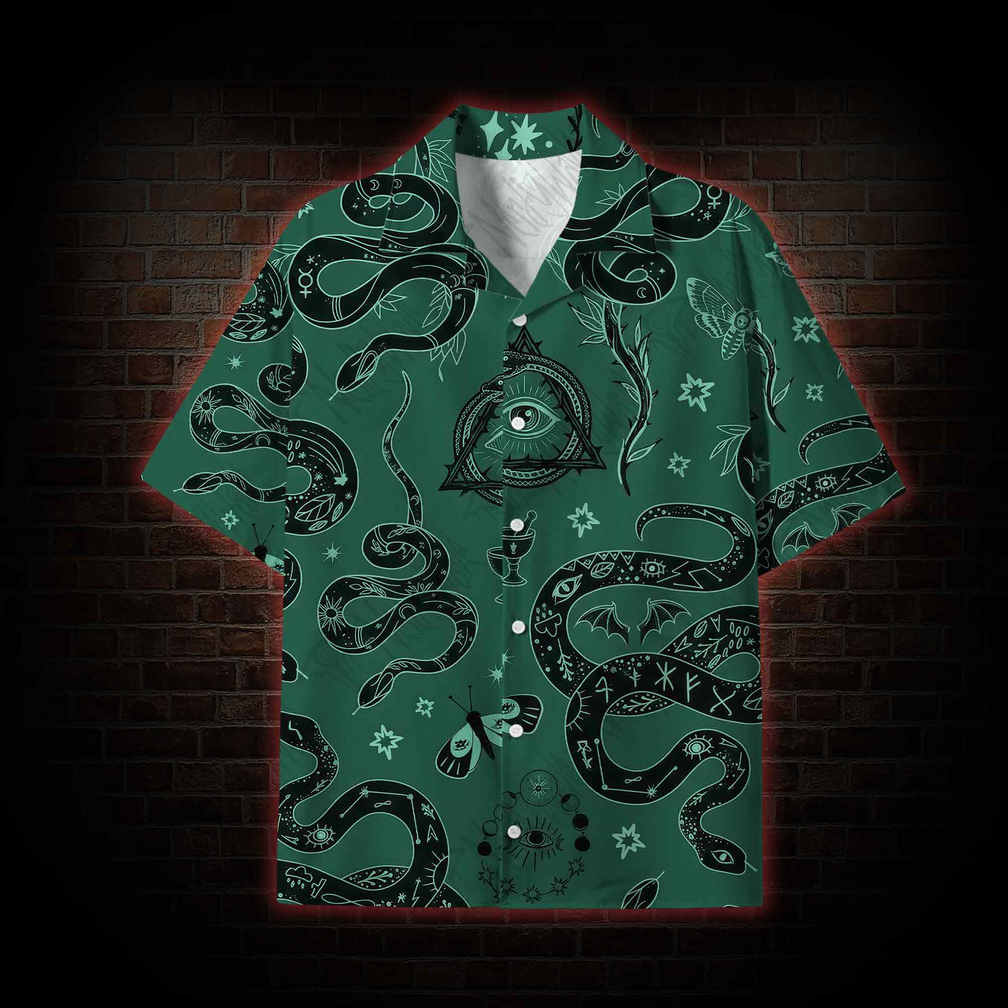  Midnight Arcana Lightweight Hawaiian Shirt