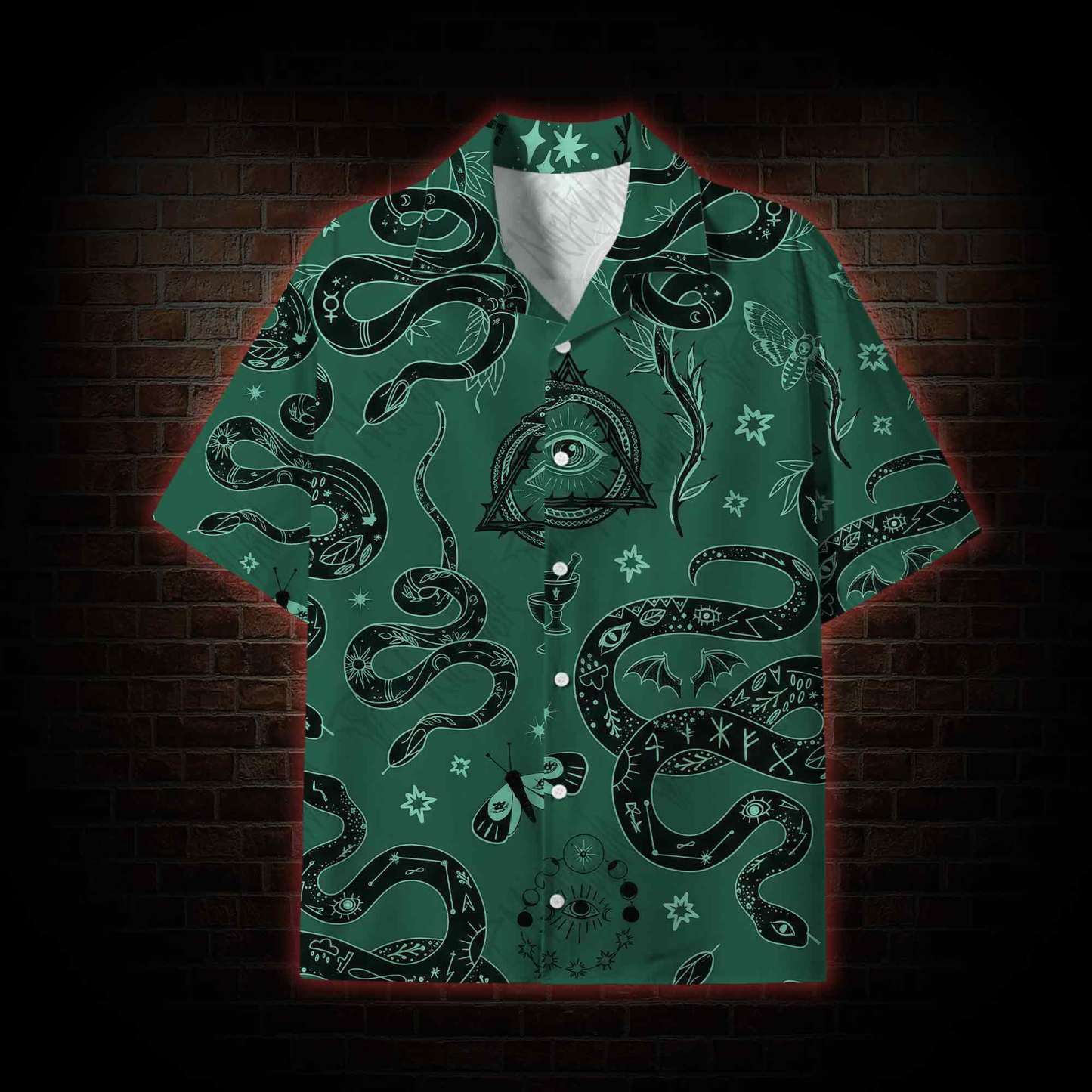  Midnight Arcana Lightweight Hawaiian Shirt
