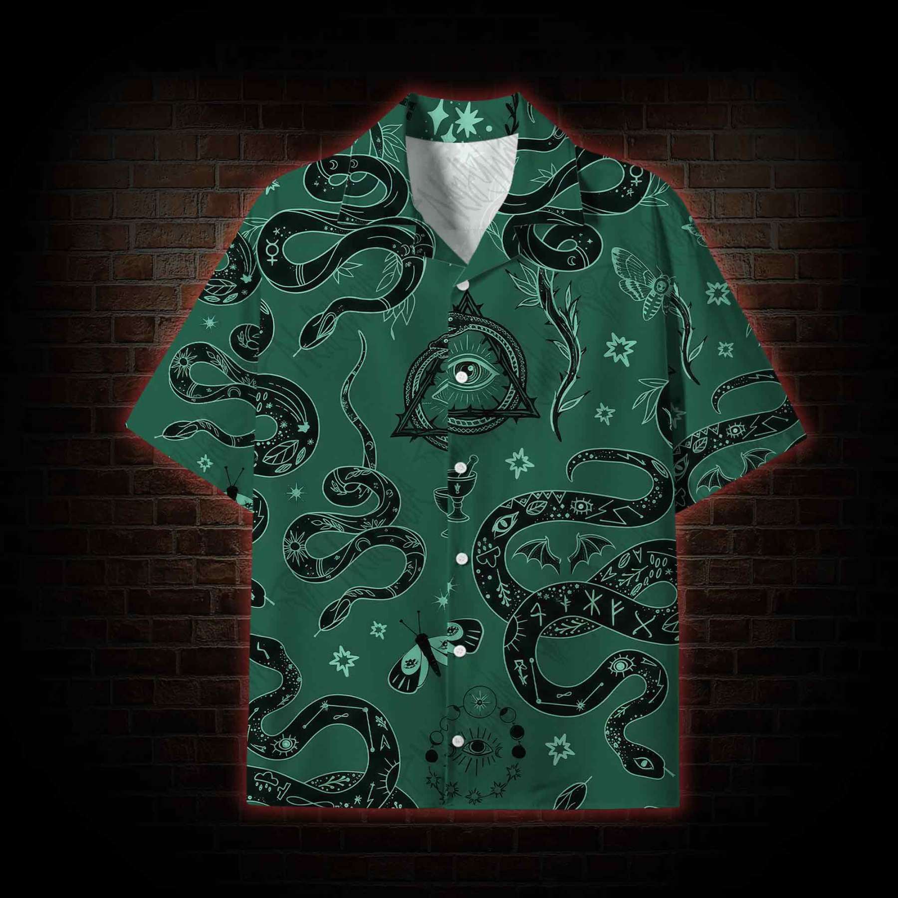  Midnight Arcana Lightweight Hawaiian Shirt