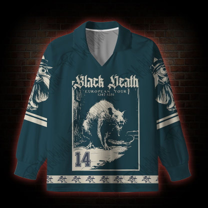 Black Death European Tour1347-1351 Long Sleeve Jersey