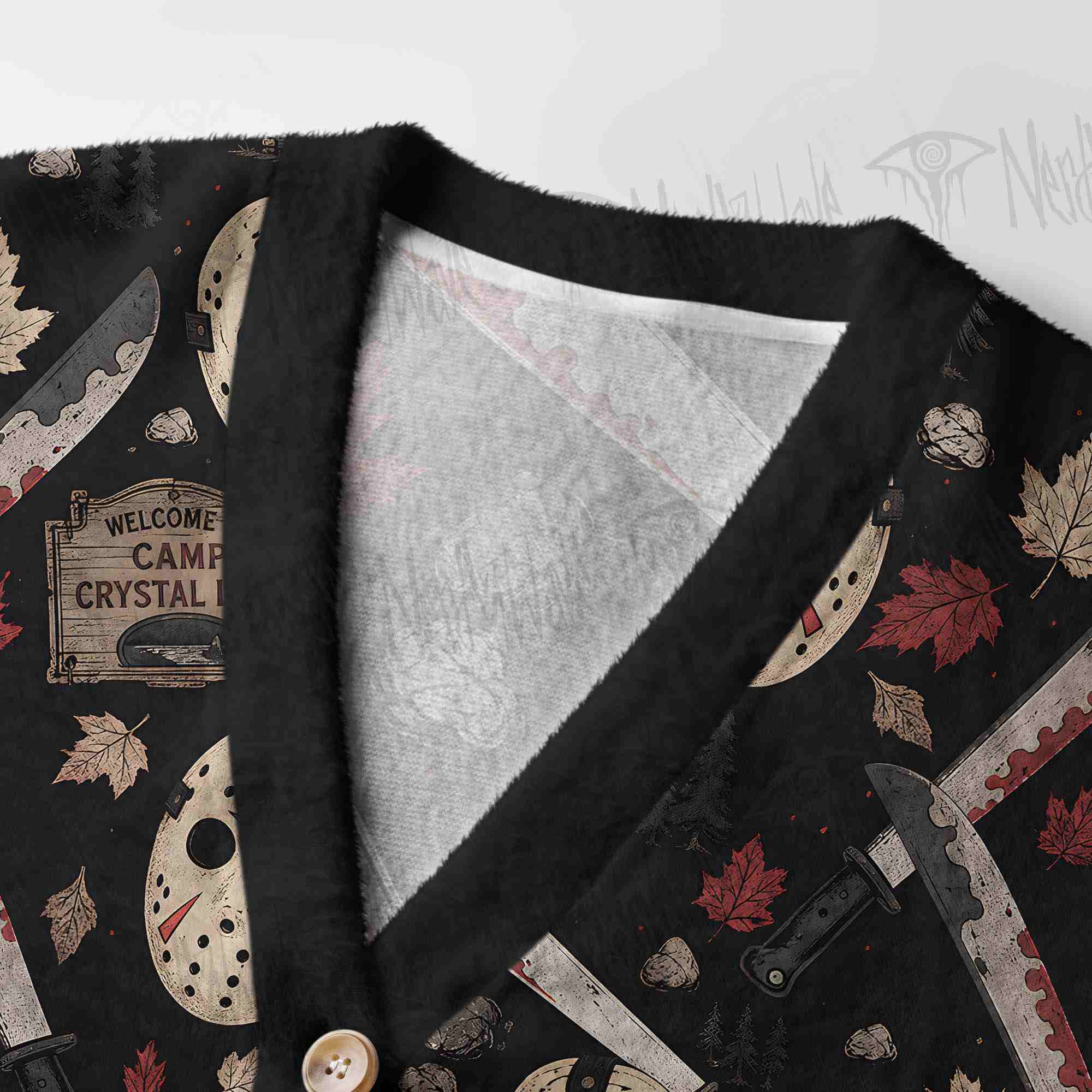 Crystal Lake Slasher Women's Cardigan Sweater