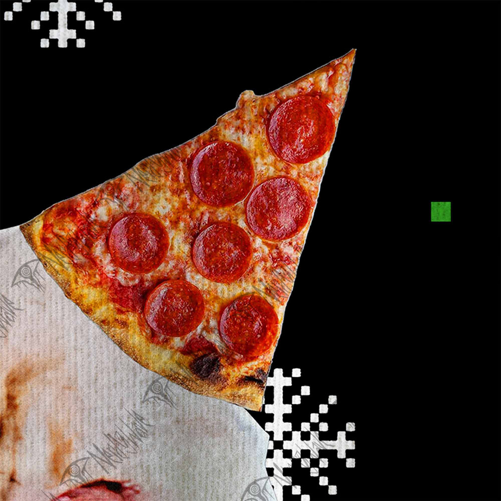 Pizza Cat With Laser Eyes Ugly Sweatshirts