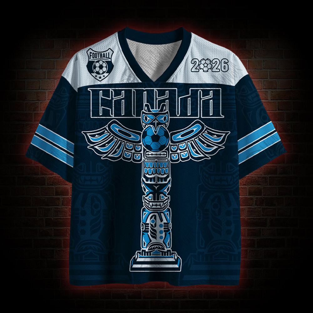 Personalized Canada Totem Pole Mesh Jersey
