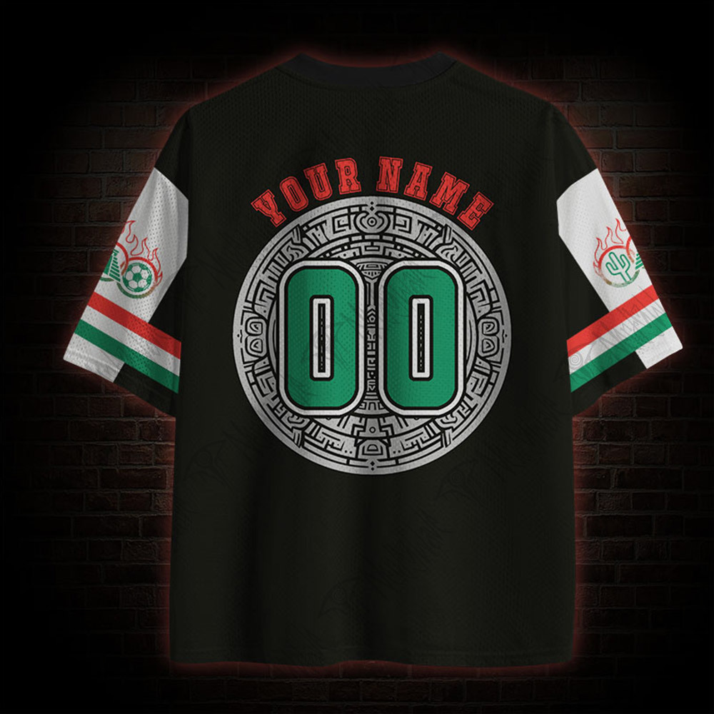 Personalized Mexico Stone of the Sun Mesh Jersey