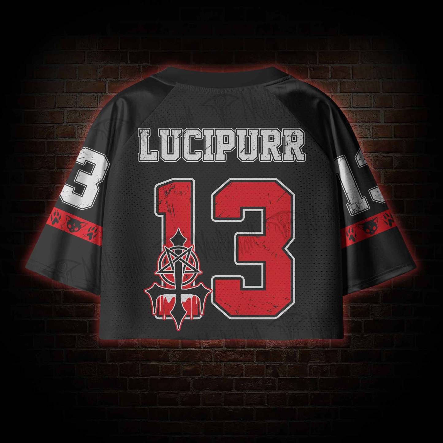 Lucipurr Women's Cropped Mesh Jersey
