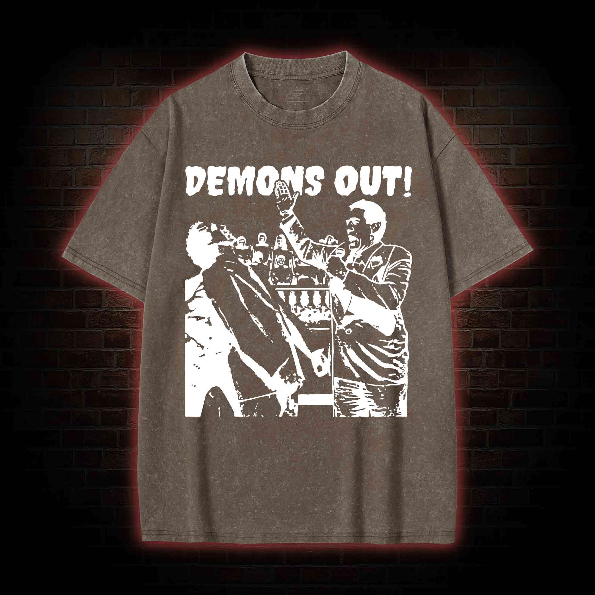 Demons Out! Washed T-shirt