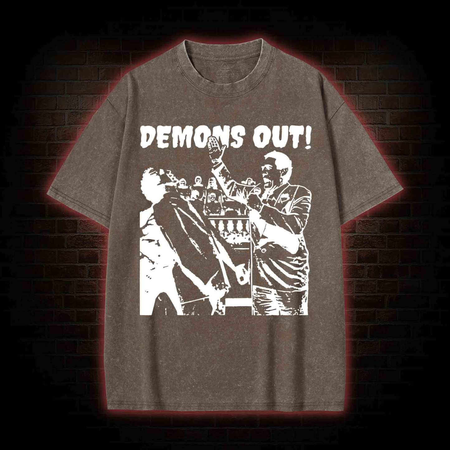 Demons Out! Washed T-shirt