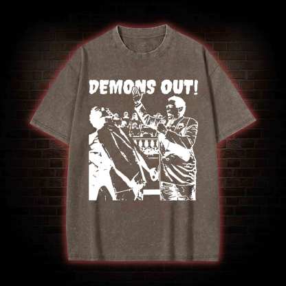 Demons Out! Washed T-shirt