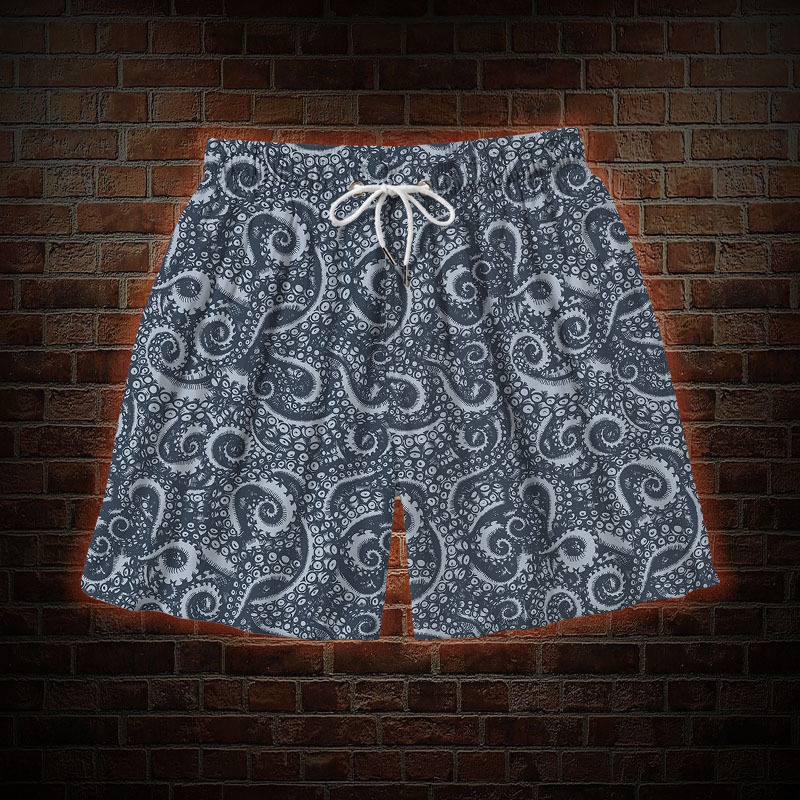 Octopus Tentacles Mens Swim Trunks