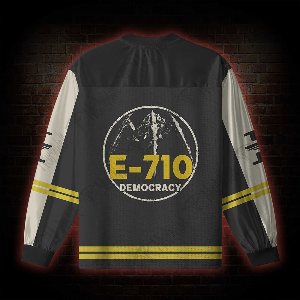 Democracy V-Neck Long Sleeve Jersey