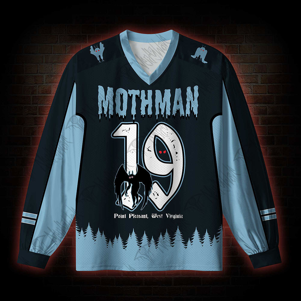 Part Moth Part Man V-Neck Long Sleeve Jersey