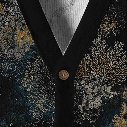 Overlooking the Dark Forest Cardigan Sweater