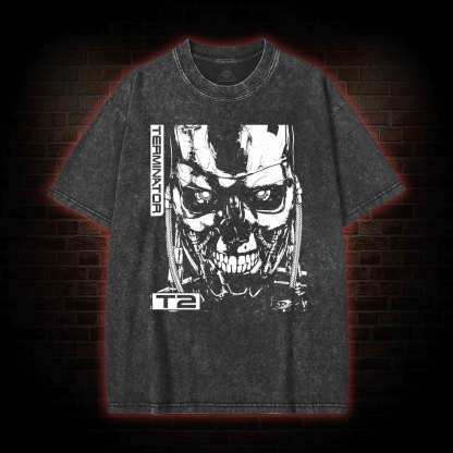 Terminator T2 Film Washed T-shirt