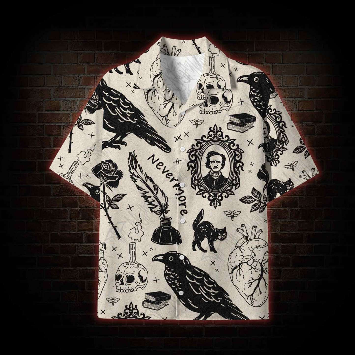 Raven’s Ink Lightweight Hawaiian Shirt